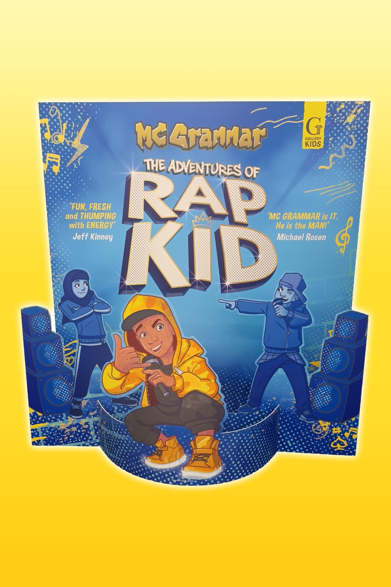 MC Grammar Rap Kid display front view with character and speakers