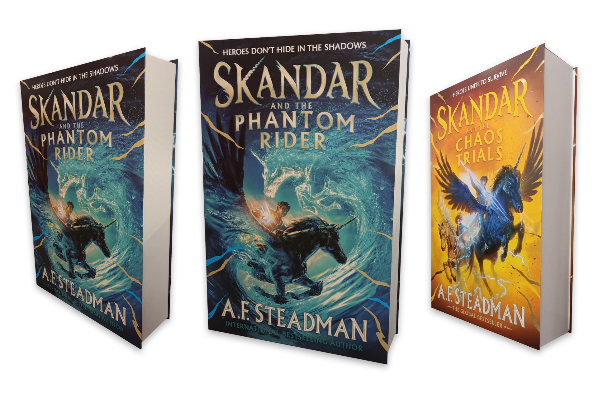 Skandar book series display replicas